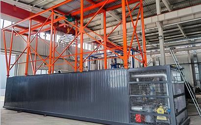 Malaysian customer placed an order for a set of 10cbm bitumen bag melting equipment